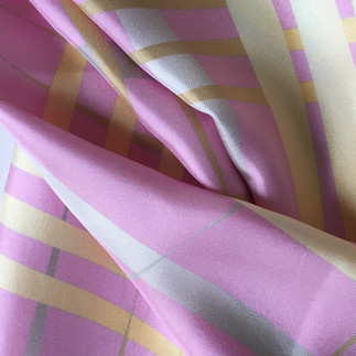Plaid Reinvented pattern by THE BRITELINE® on a Silk Foulard