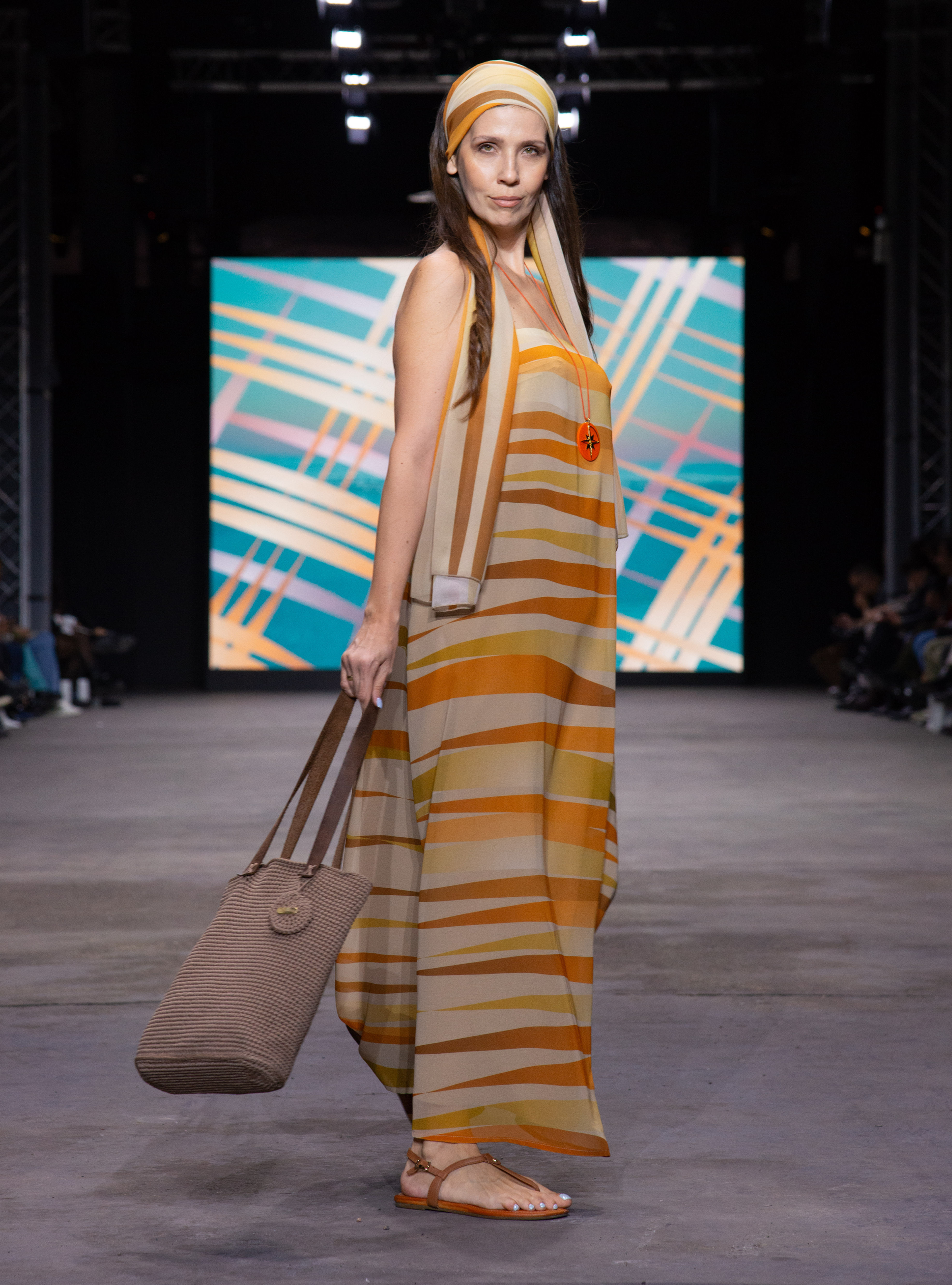 Nautical Stripes Reinvented Maxi Strapless Dress