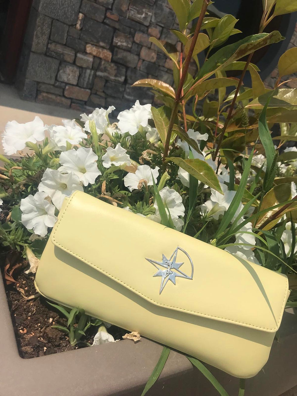 Let The Star Guide you Leather Clutch bag from THE BRITELINE® yachting Line