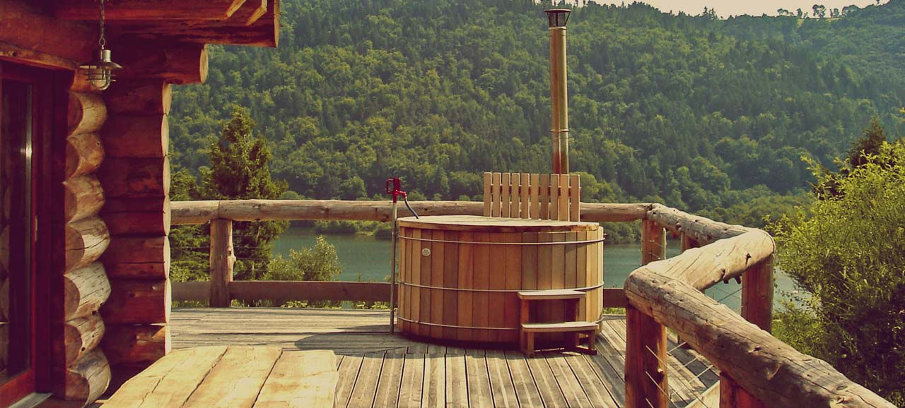 Spa chauffé au bois