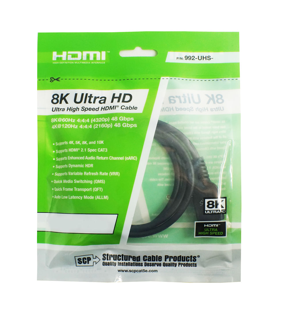 כבל HDMI- 8K 48Gbps אריזה
