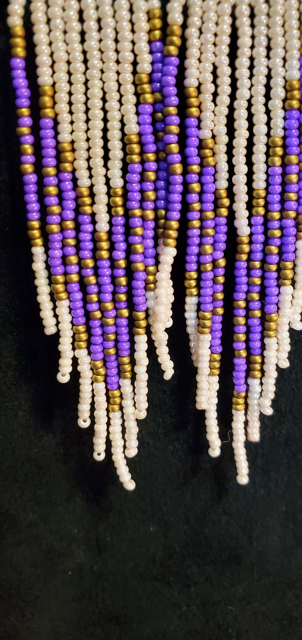 Thumbnail: Vibrant purple/cream turtle hoop