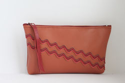 MiniPoket / pele de cabra marrom