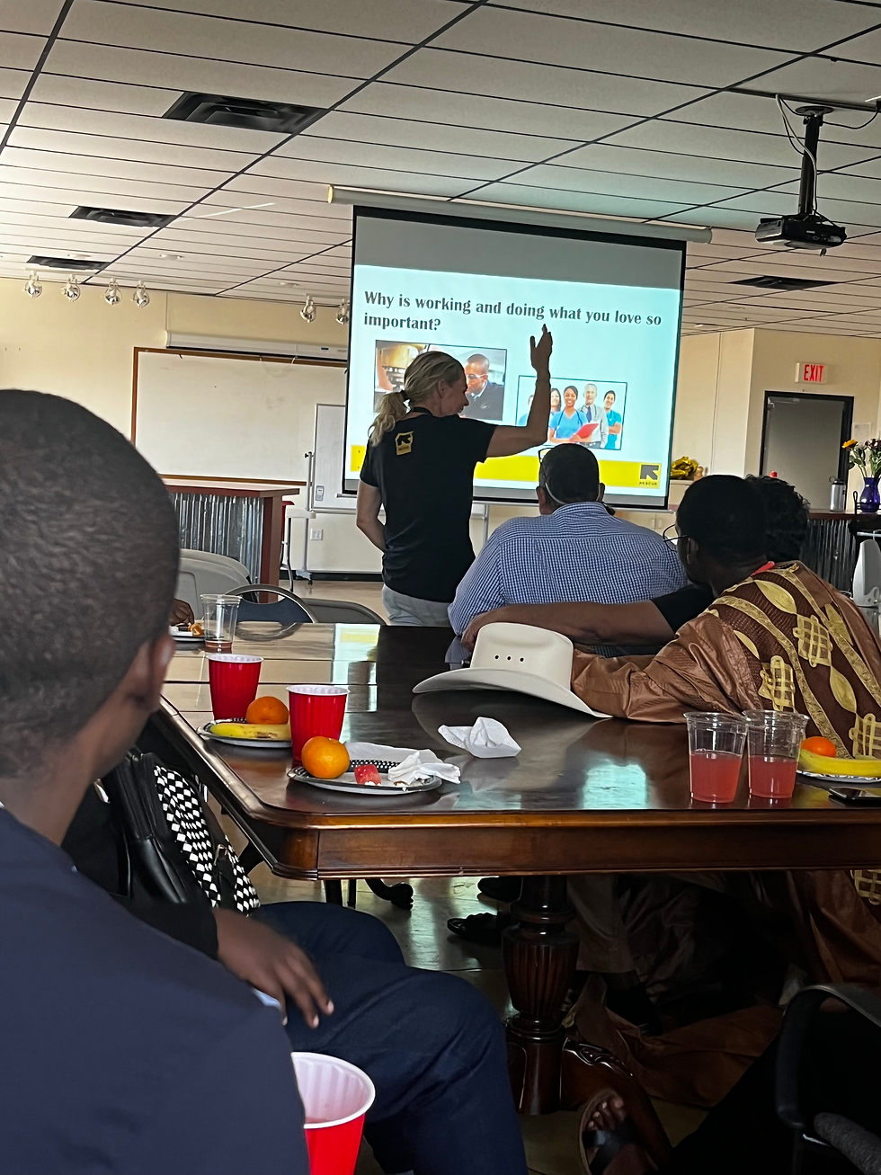 The last class I taught at the International Rescue Committee - (not just a job, but a way of life) - thank you to all the refugees, who "rescued" me