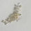 Thumbnail: Silver and Faux Pearl Flower Design Hair Comb