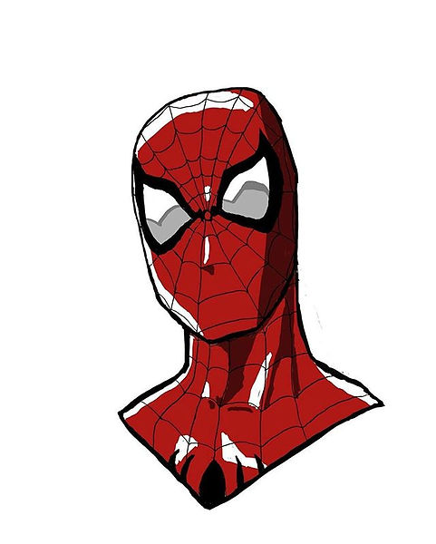 Headshot of Spider-Man I did on Photoshop!