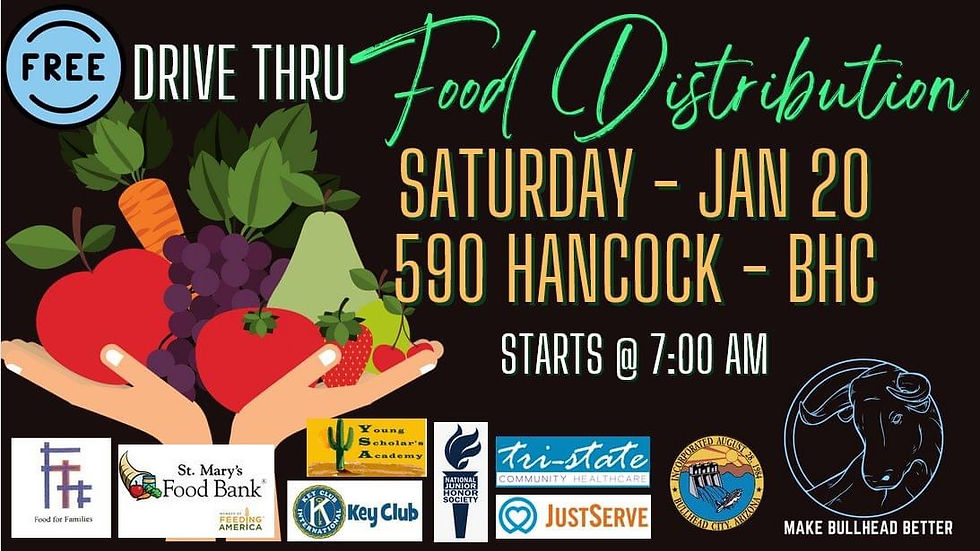 Free Drive Thru Food Distribution