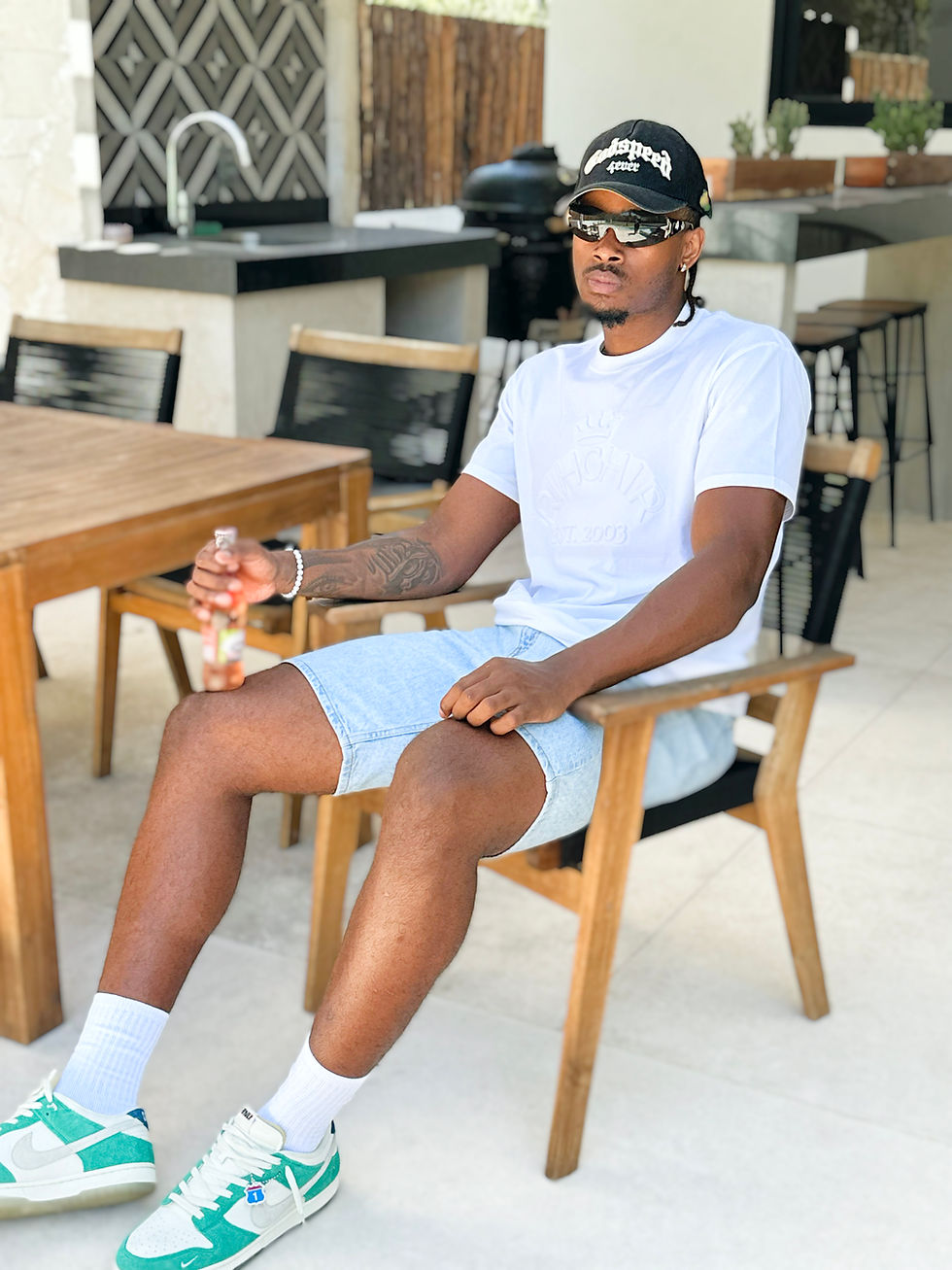 Thumbnail: RIHCHIR 3D Embossed Tee - White