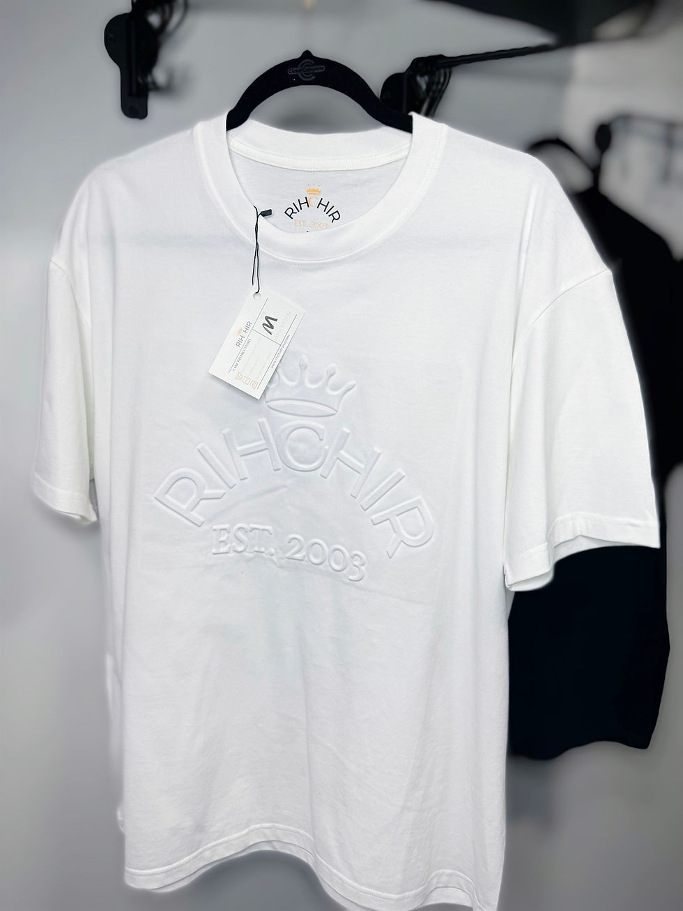 Thumbnail: RIHCHIR 3D Embossed Tee - White