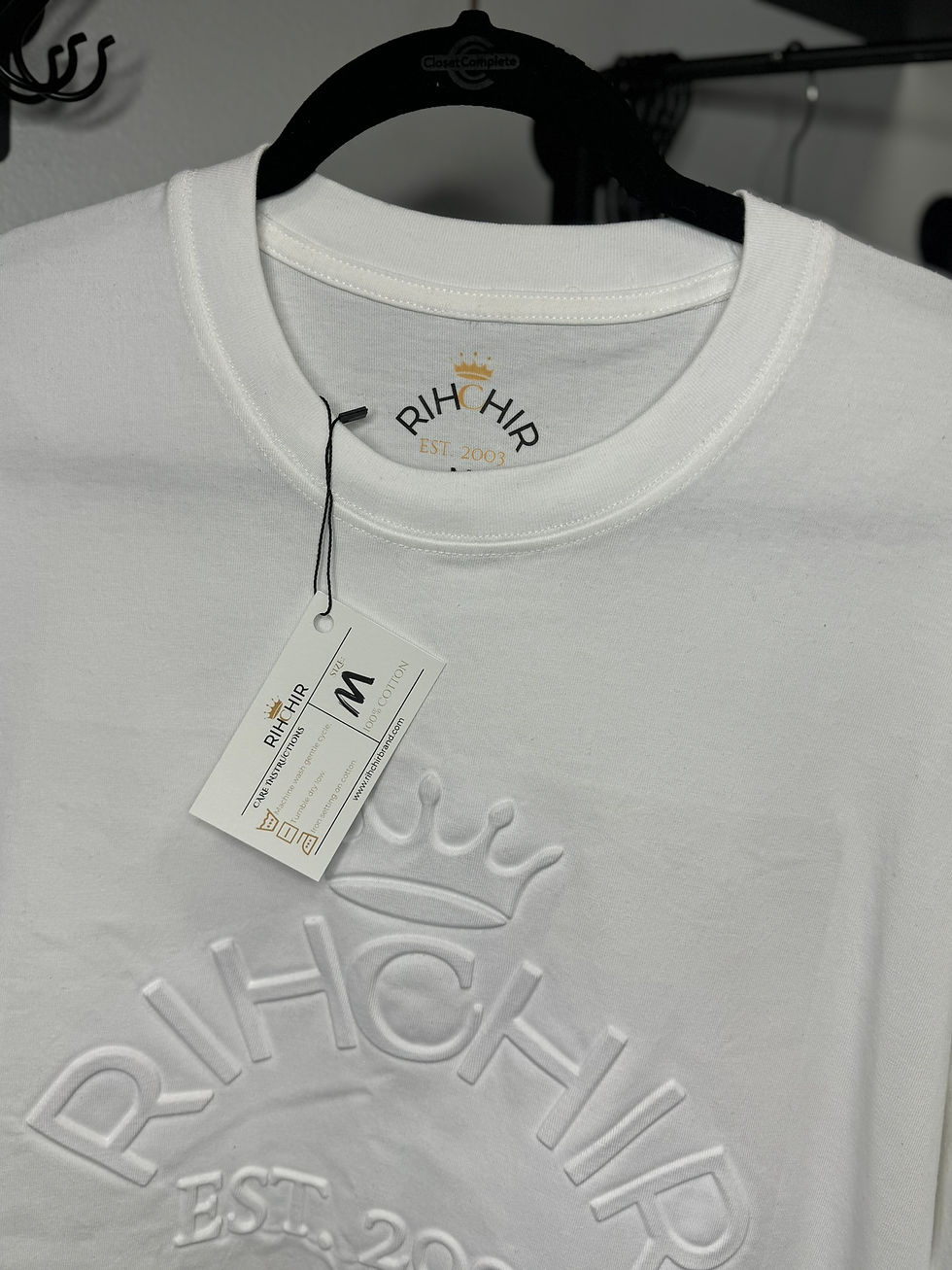 Thumbnail: RIHCHIR 3D Embossed Tee - White