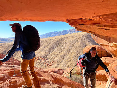 Climbers Exploring Red Rock, Las Vegas Climbing
