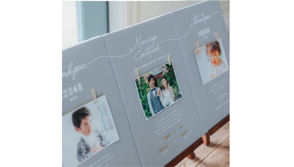 つながる3つの想い　子育て感謝状&結婚証明書