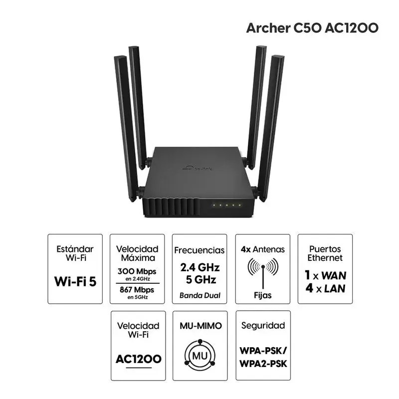 Miniatura: Router Tp-Link AC1200 - Archer C50