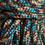 Thumbnail: 6mm Slip Lead - Brown/aqua/cream