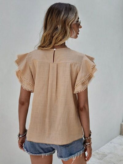Miniatura: Denise Ruffle Cap Sleeve Top