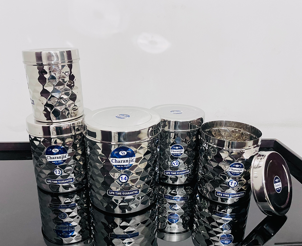 SS DEEP DABBA SET (KOHINOOR DESIGN)
