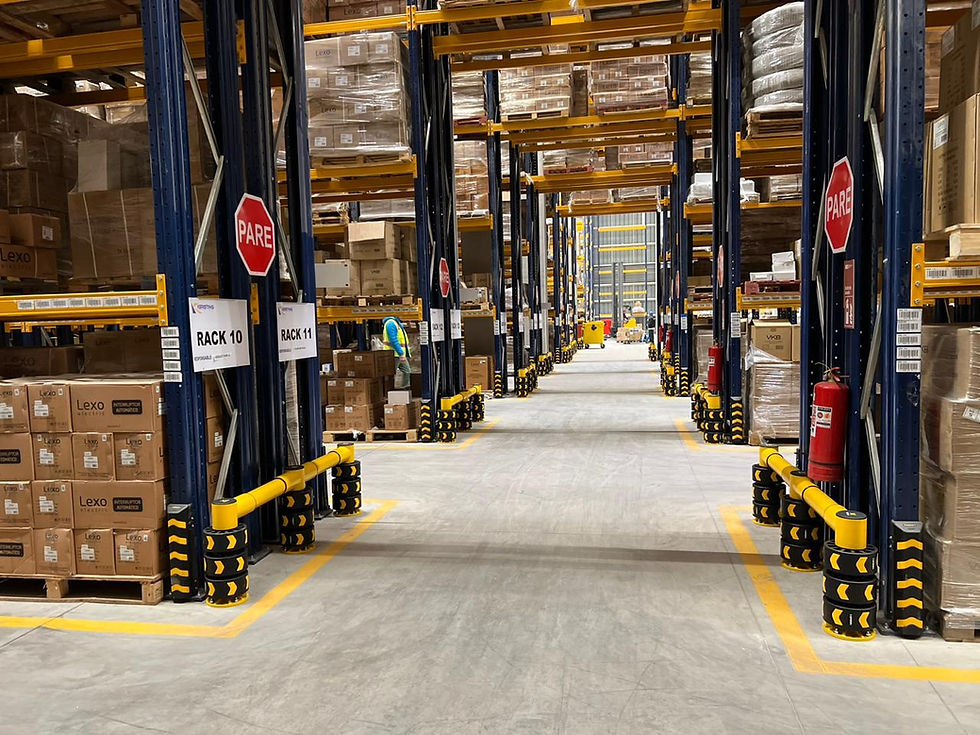 How do you protect rack systems from forklift impacts?