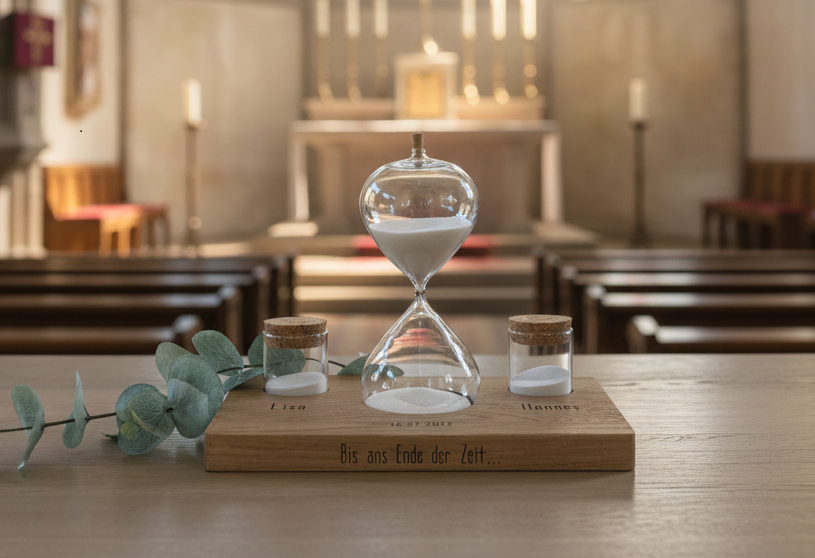 Sanduhr-Set Hochzeit