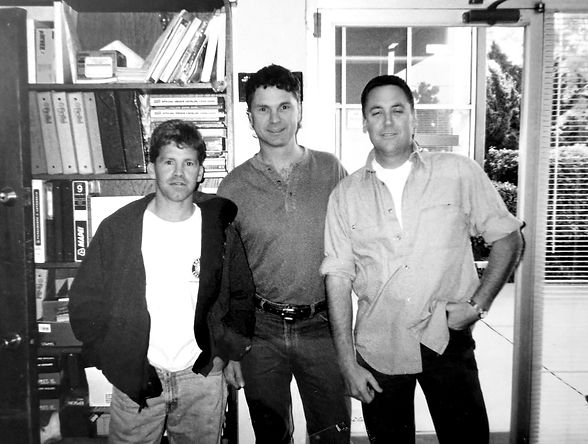 Director Jack with project manager Larry and V.P. Randy