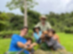 The Baez family at Finca Gaia. Photo courtesy of Finca Gaia.