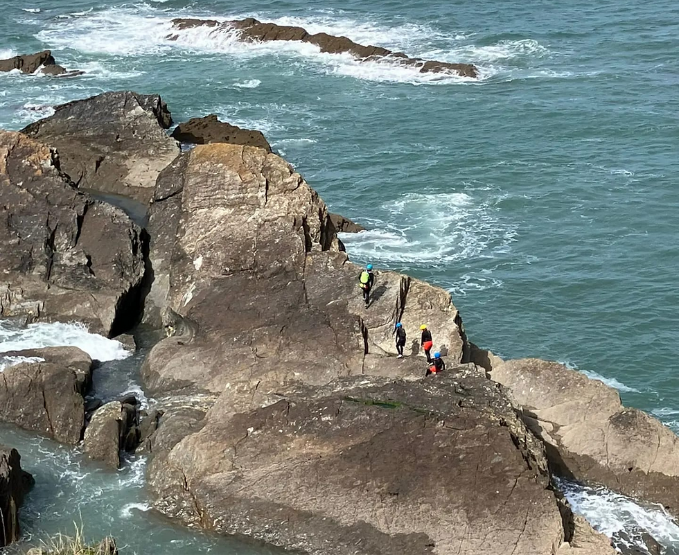 coasteering adventures in north devon