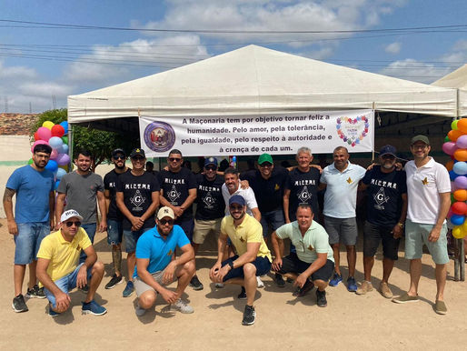 Grupo Mãos que Fazem o Bem e Loja Maçônica Triângulo da Fraternidade celebram o Dia das Crianças no Povoado Junco da Laje Nova