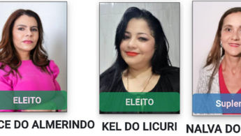 CANSANÇÃO- Pela primeira vez na história do município, o poder legislativo conta com três mulheres vereadoras