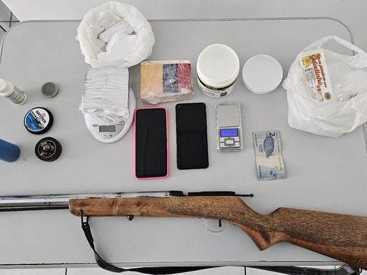 Cansanção: Polícia Militar apreende drogas e arma de fogo na zona rural 