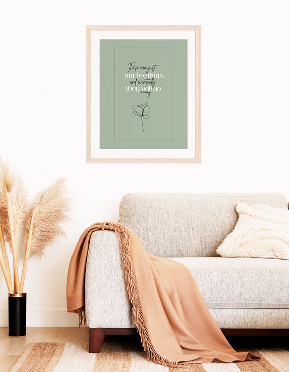 Framed quote: You are just good enough, valuable, and worthy, just as you are.