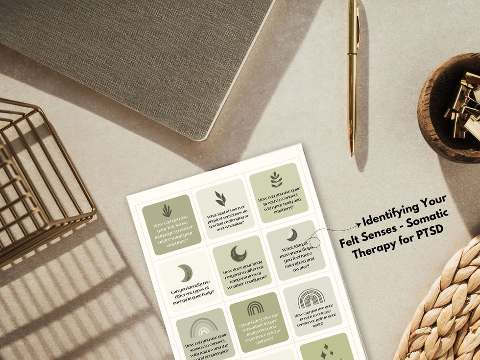 Coping skills cards for kids highlighting Somatic Therapy