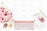 The Gold & Dusty Pink Collection of Styled Stock Photos
