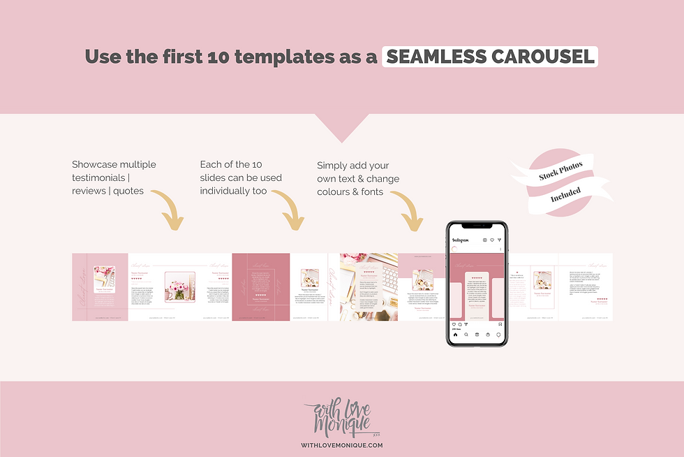 Thumbnail: 30 Instagram Post Client/Customer Love/Testimonials