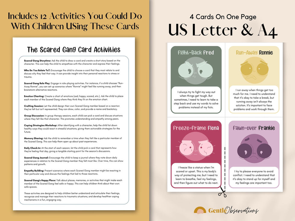 Emotion cards and communication activities worksheet