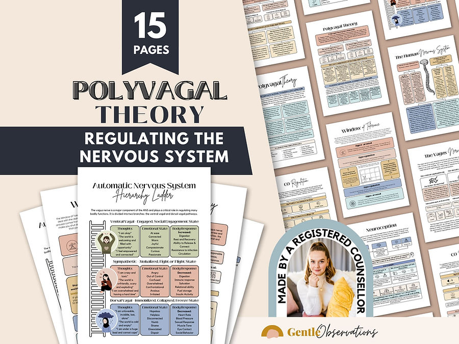 Polyvagal Theory Cheatsheet for Nervous System Regulation