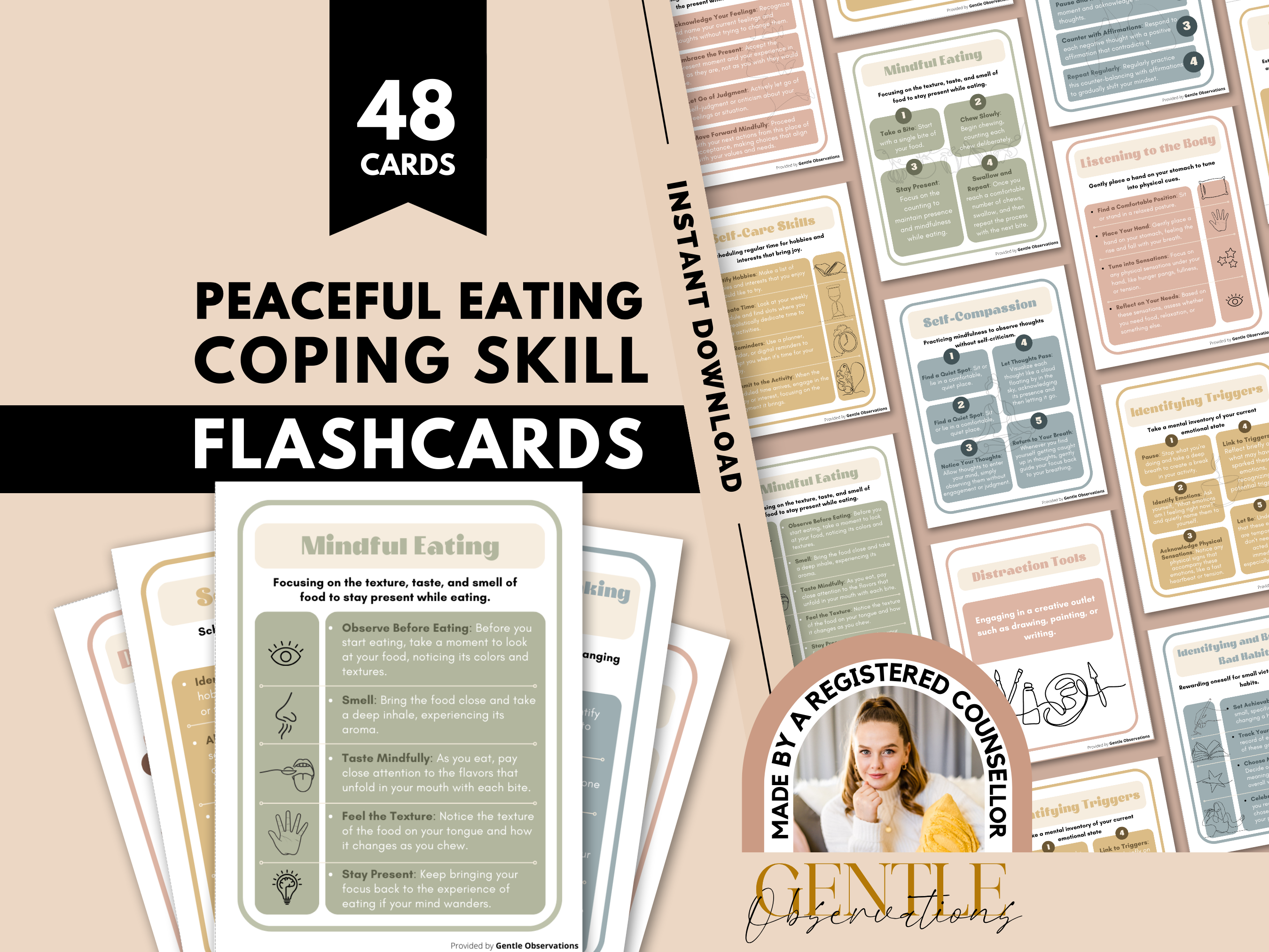 Eating Disorder Coping Skill Cards