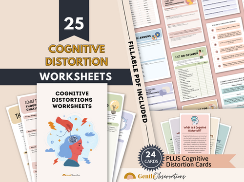 Cognitive Distortion Workbook | Gentle Observations