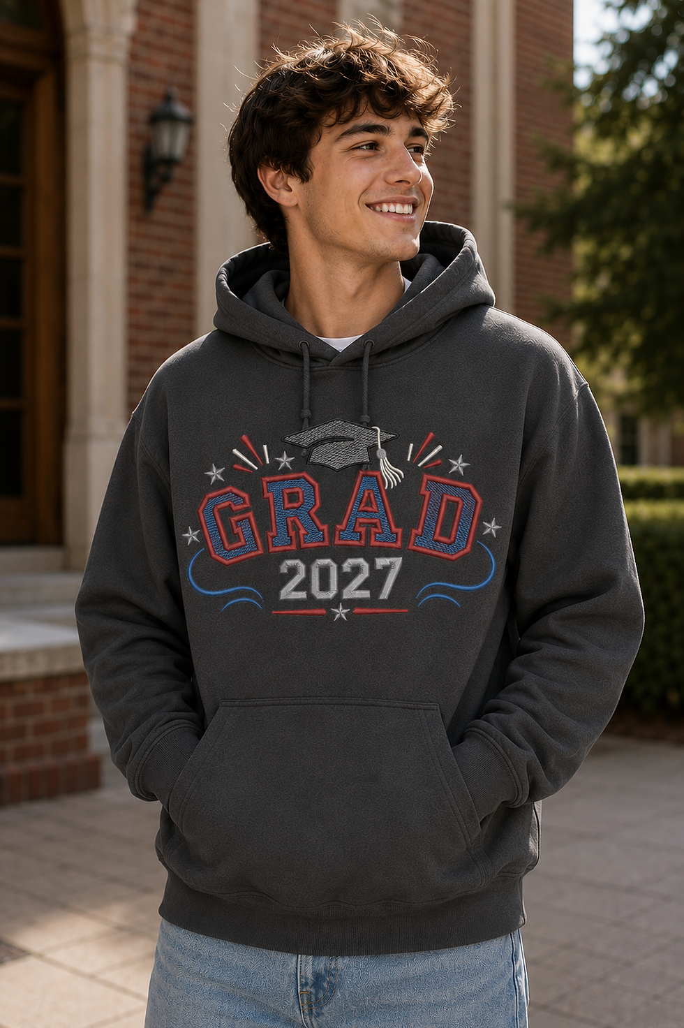 Thumbnail: Grad 2026/2027 Embroidery 3D Puff Design Bundle