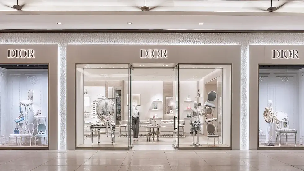 The new Dior store at the Cidade Jardim complex in São Paulo.