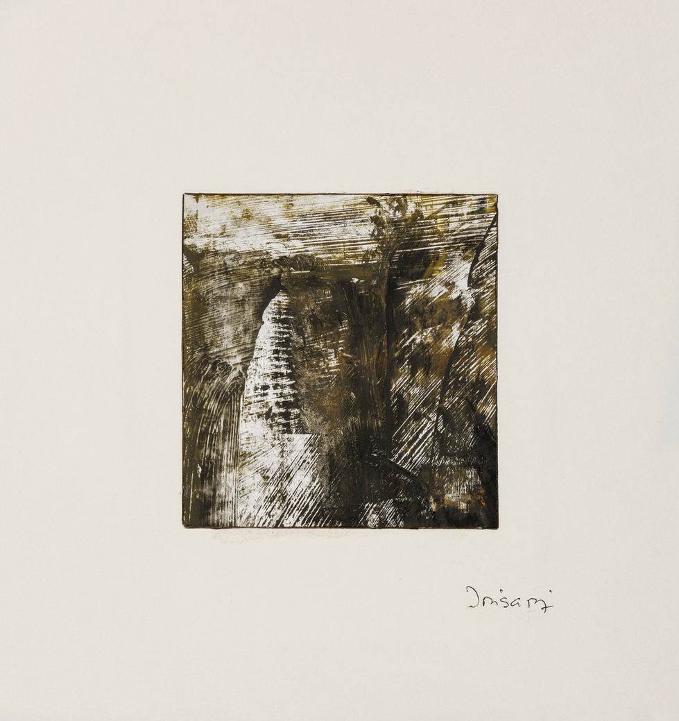 A-283 Acrílico sobre cartulina, medida total 24x25,2 cm.