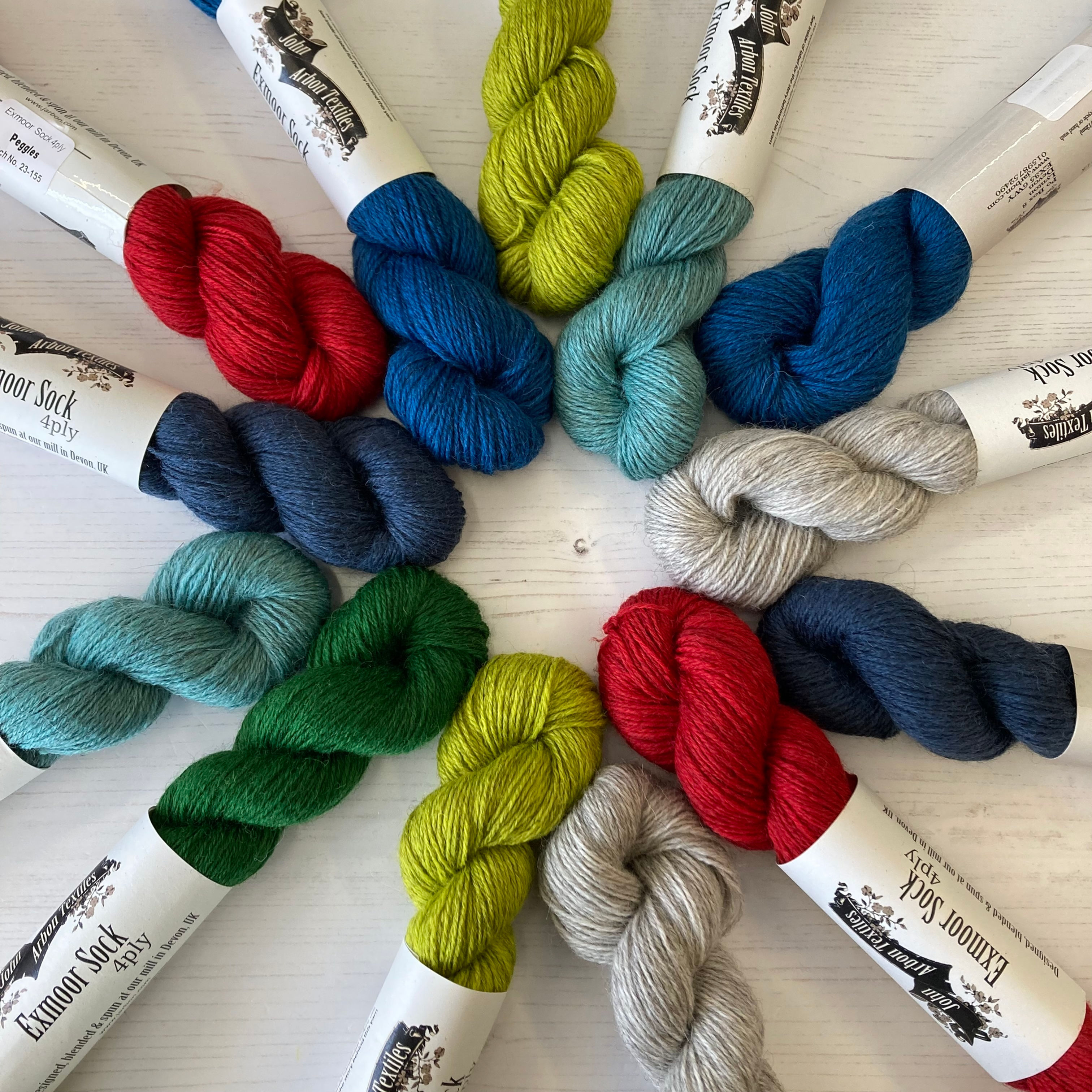 John Arbon Exmoor Sock 4ply yarn