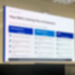Image of IBM slide presentation during the event.