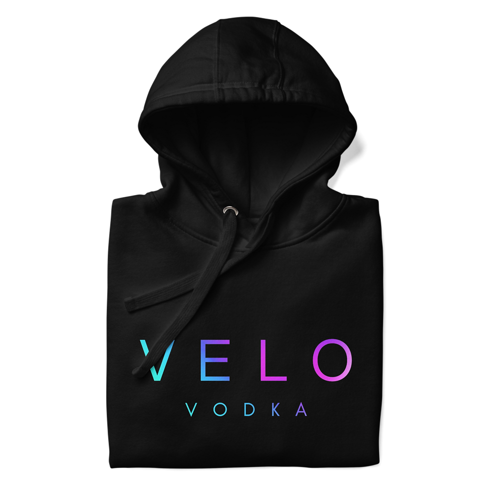 Thumbnail: Unisex VELO Ombre Hoodie - Black Or White Available