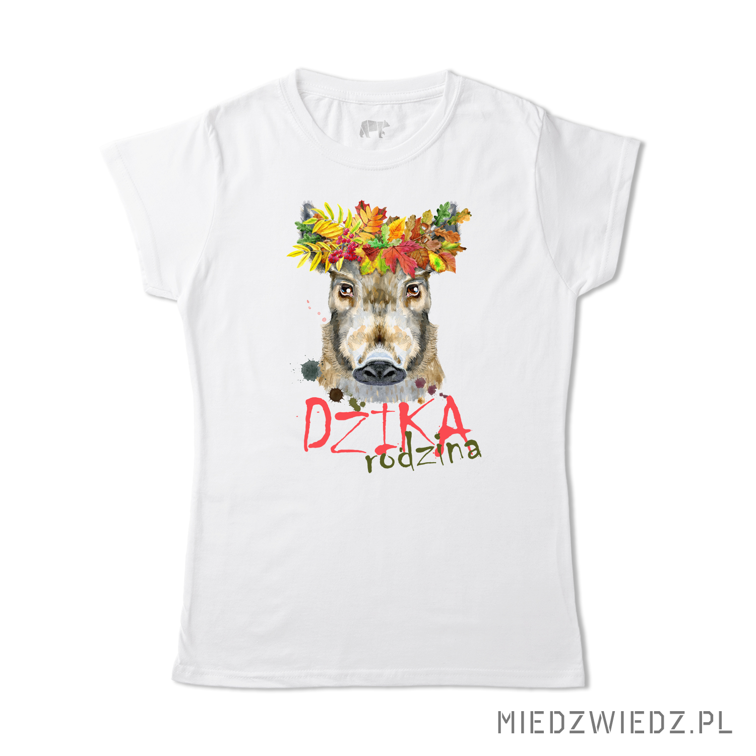 koszulka - DZIKA RODZINA -  leśny wianek 2