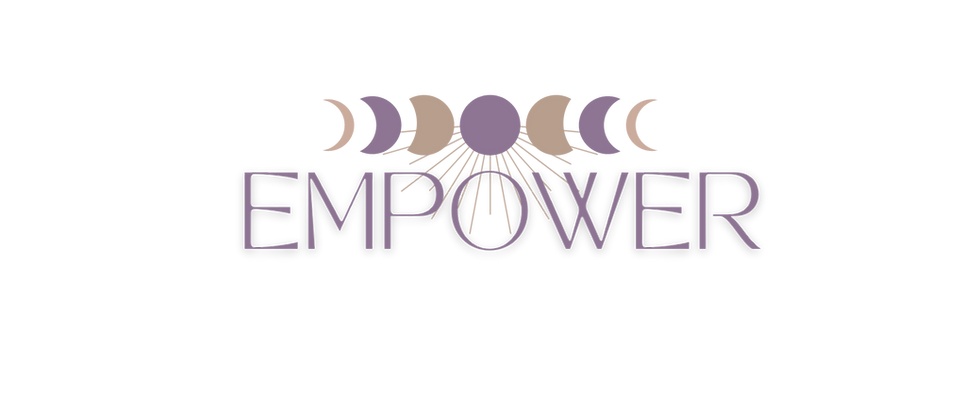 The Empower logo featuring a stylized, uplifting design that symbolizes strength, support, and holistic wellness for the comm