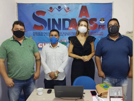 O SINDACS PE recebe visita de diretores atuantes na Mata Sul de Pernambuco