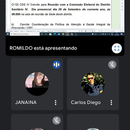 Diretora do SINDACS PE em mais uma reunião com a Comissão Executiva do CMS Recife