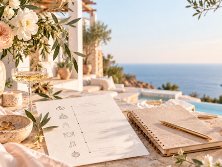A Wedding Day Schedule Template for Ibiza