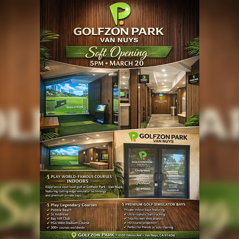 Golfzon Park Van Nuys Soft Opening
