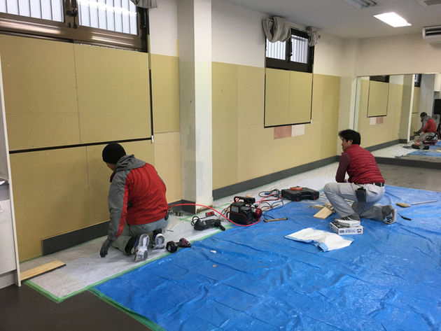 本スタジオの改良工事