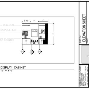 Elevation 001, Drawn in AutoCAD